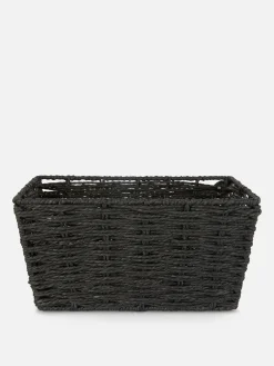 Boîtes Et Paniers|Primark Panier De Rangement En Corde De Papier Noir