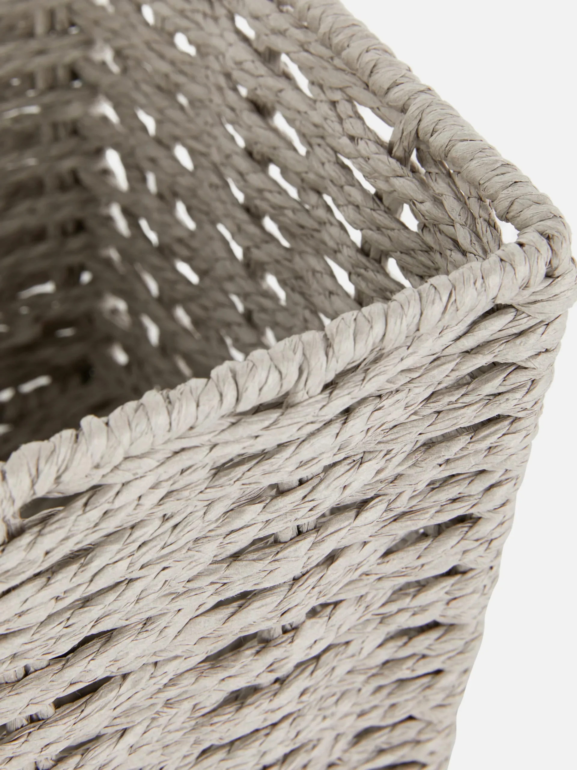 Boîtes Et Paniers|Primark Panier De Rangement En Corde De Papier Gris