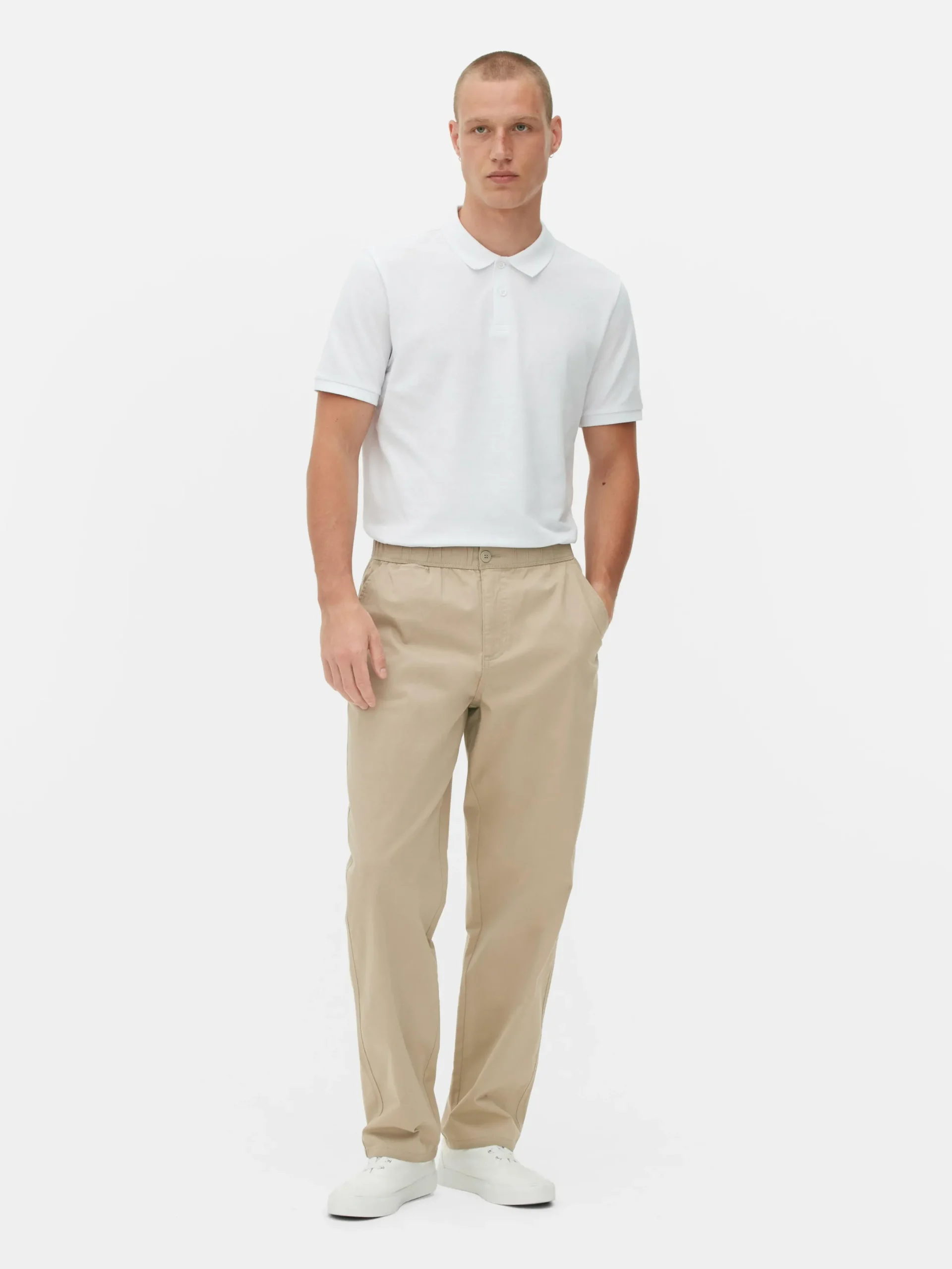 Pantalon|Primark Pantalon à Taille élastique Grège