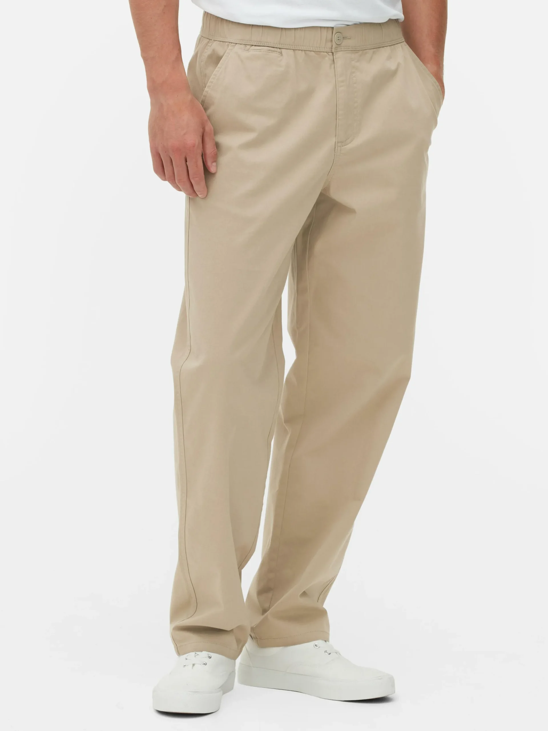 Pantalon|Primark Pantalon à Taille élastique Grège