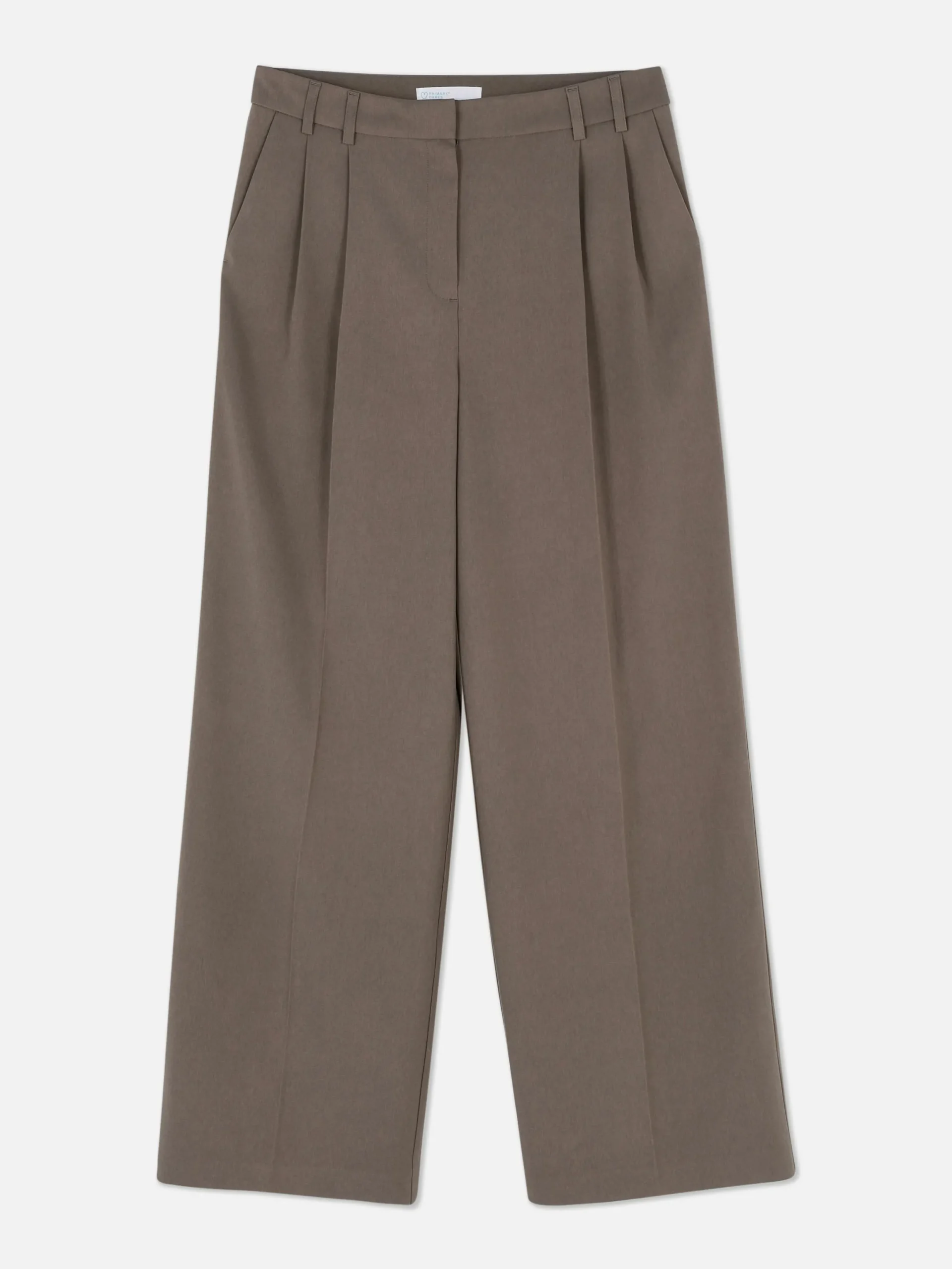 Pantalons Et Leggings|Primark Pantalon Ajusté Plissé Sur Le Devant Moka