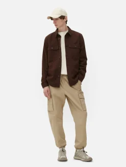 Pantalon|Primark Pantalon Cargo Décontracté Resserré Aux Chevilles Grège