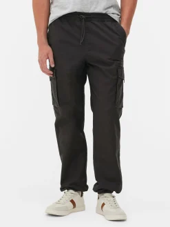 Pantalon|Primark Pantalon Cargo Décontracté Resserré Aux Chevilles Anthracite