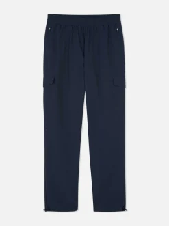 Pantalon|Vêtements De Sport|Primark Pantalon Cargo Resserré Aux Chevilles Avec Bloque-cordon Bleu marine