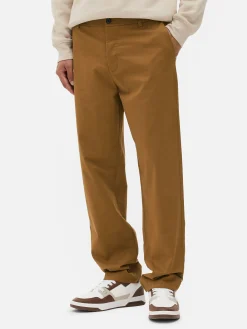 Pantalon|Primark Pantalon Chino Coupe Droite Tabac