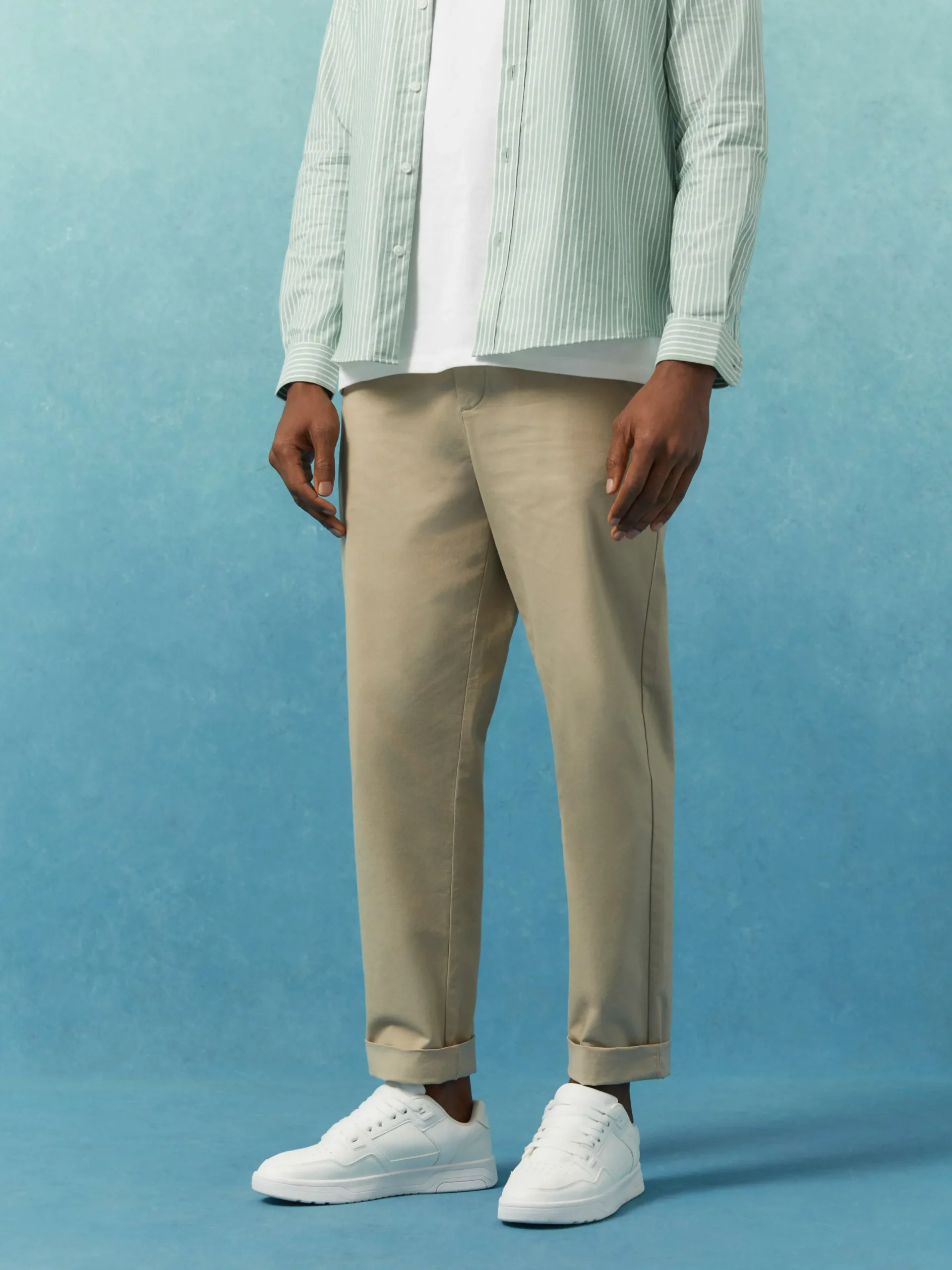 Pantalon|Primark Pantalon Chino Coupe Droite Grège