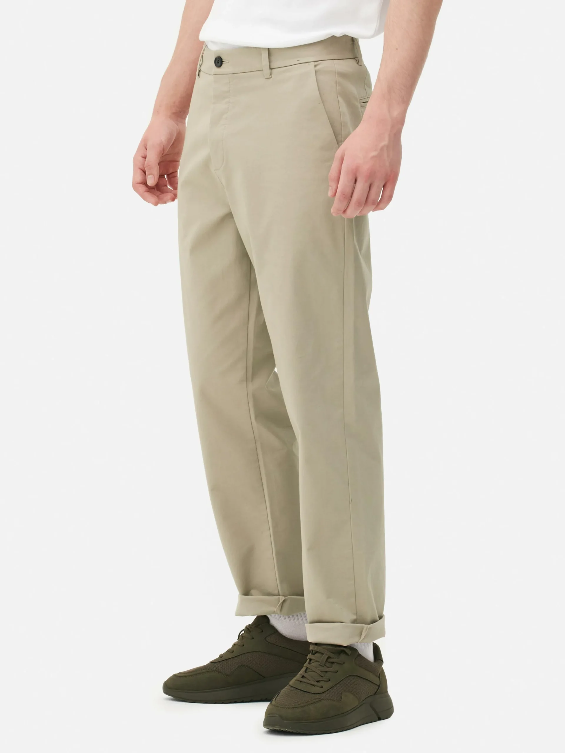 Pantalon|Primark Pantalon Chino Coupe Droite Grège