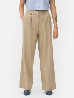 Pantalons Et Leggings|Primark Pantalon Chino Large Grège