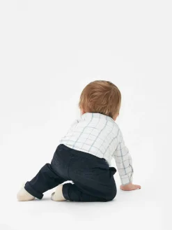 Pantalons Et Leggings|Primark Pantalon Chino Stretch Bleu marine