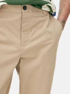 Pantalon|Primark Pantalon Chino Stretch Coupe Slim Grège