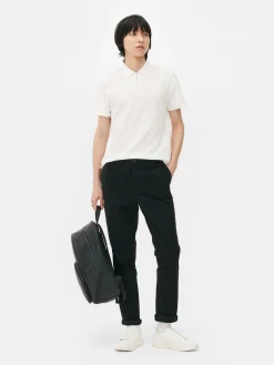 Pantalon|Primark Pantalon Chino Stretch Coupe Slim Noir