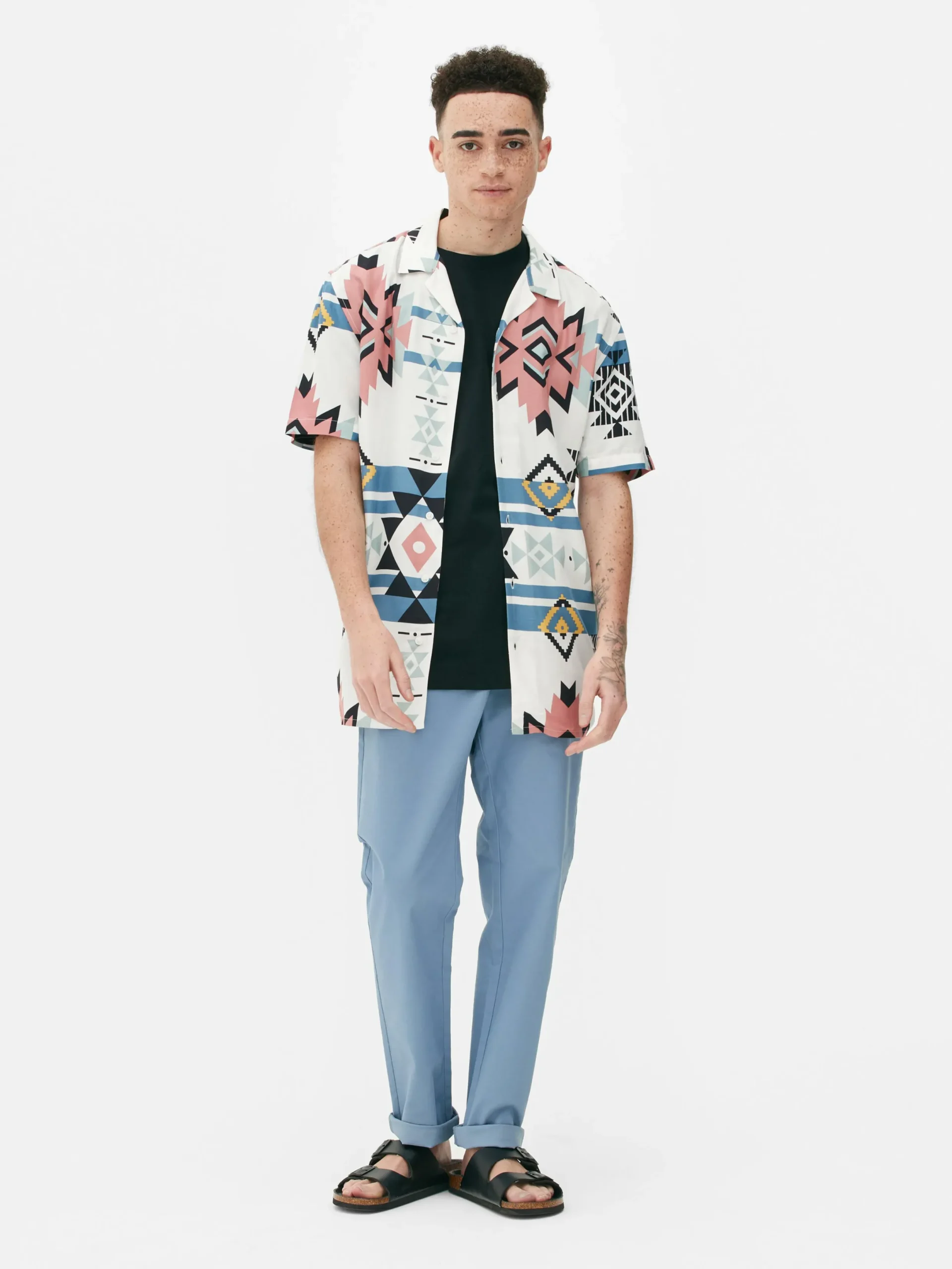 Pantalon|Primark Pantalon Chino Stretch Coupe Slim Bleu