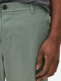 Pantalon|Primark Pantalon Chino Stretch Coupe Slim Vert clair