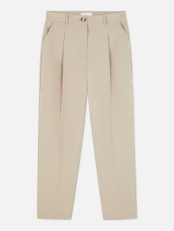 Pantalons Et Leggings|Primark Pantalon Droit Ajusté à Coordonner Grège