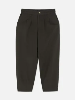Pantalons Et Leggings|Primark Pantalon Fuselé Plissé Anthracite