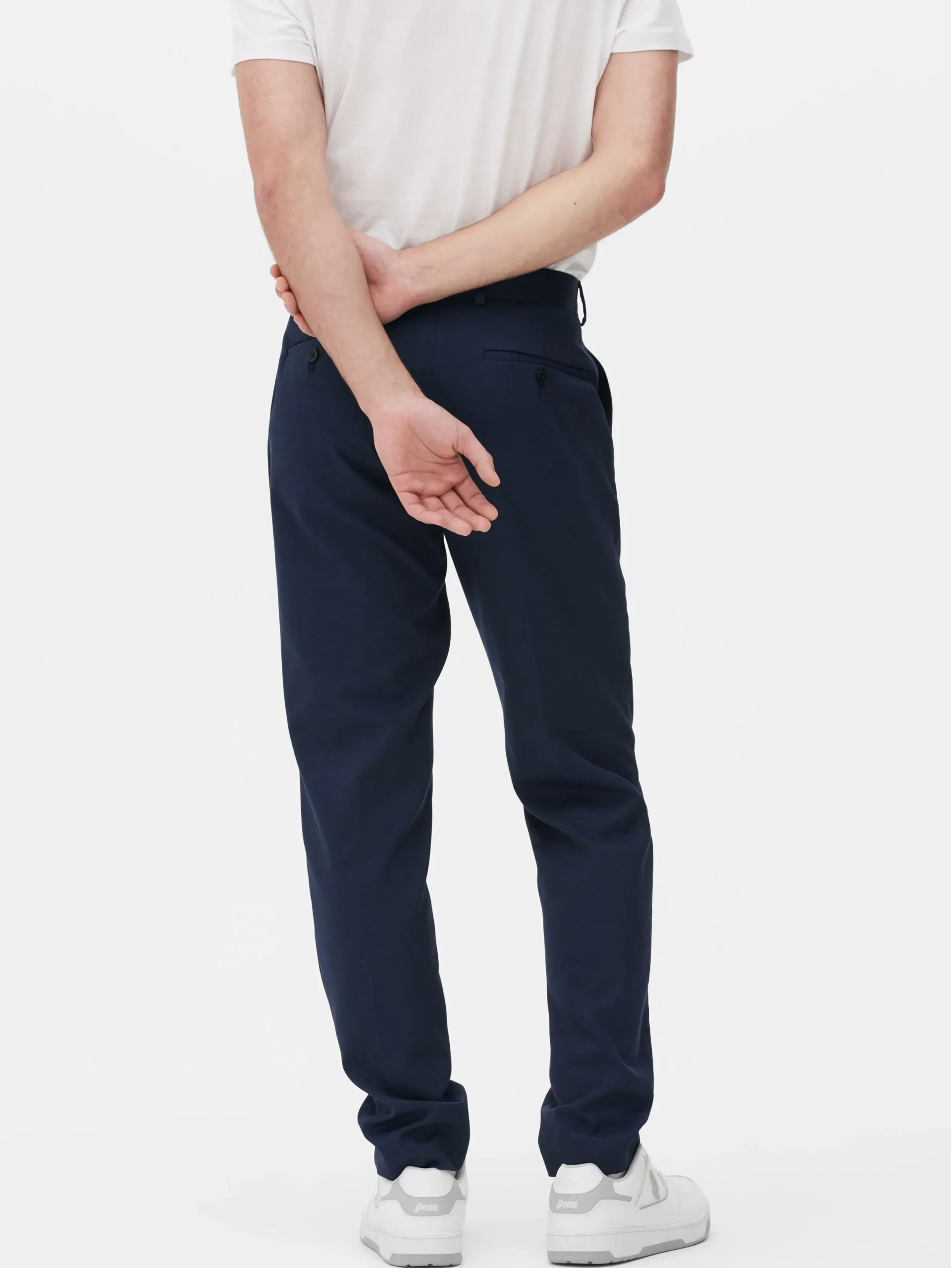 Pantalon|Primark Pantalon Habillé En Sergé Bleu marine