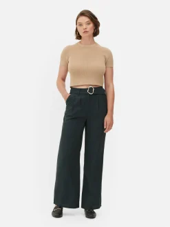 Pantalons Et Leggings|Primark Pantalon Large à Boucle à Coordonner Noir