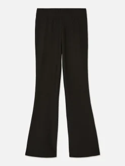 Pantalons Et Leggings|Primark Pantalon évasé Côtelé Noir