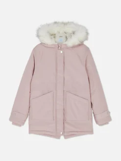 Manteaux Et Vestes|Primark Parka à Capuche En Fausse Fourrure Rose