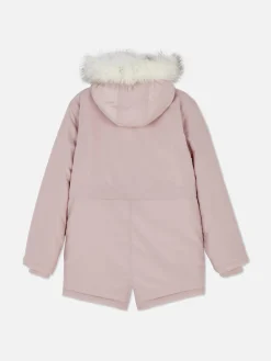 Manteaux Et Vestes|Primark Parka à Capuche En Fausse Fourrure Rose