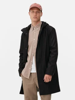 Manteaux Et Vestes|Primark Parka Caoutchoutée à Capuche Noir