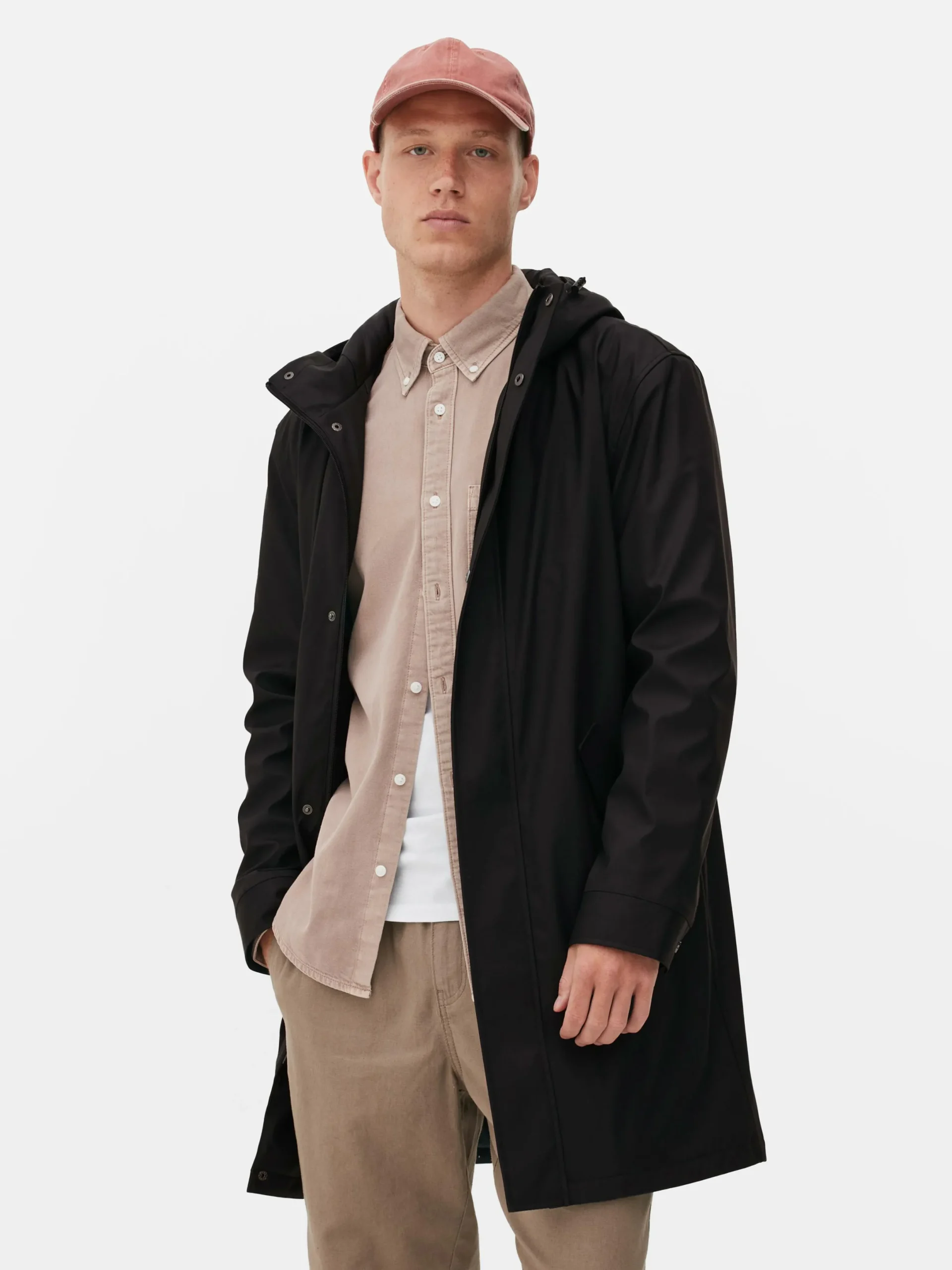Manteaux Et Vestes|Primark Parka Caoutchoutée à Capuche Noir