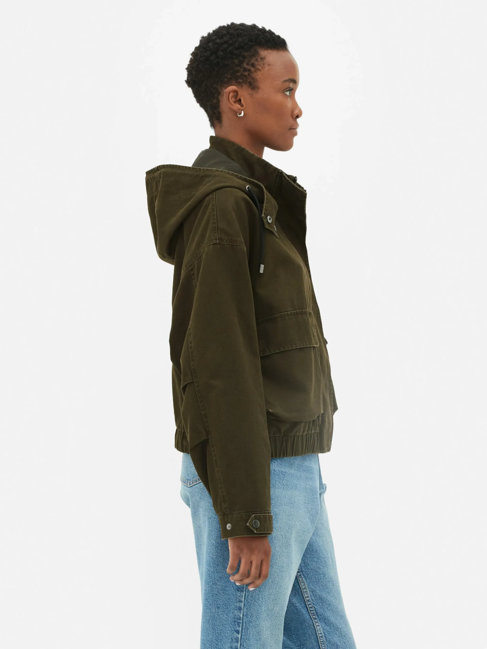 Manteaux Et Vestes|Primark Parka Courte Kaki