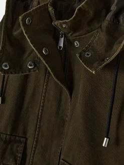 Manteaux Et Vestes|Primark Parka Courte Kaki
