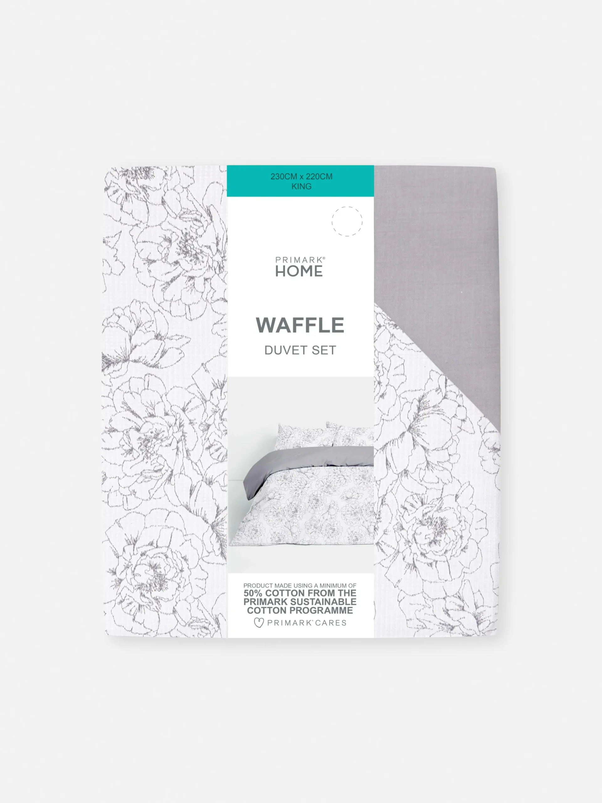 Housses De Couette Et Parures De Lit|Primark Parure De Lit King Size Texturée à Motif Floral Naturel