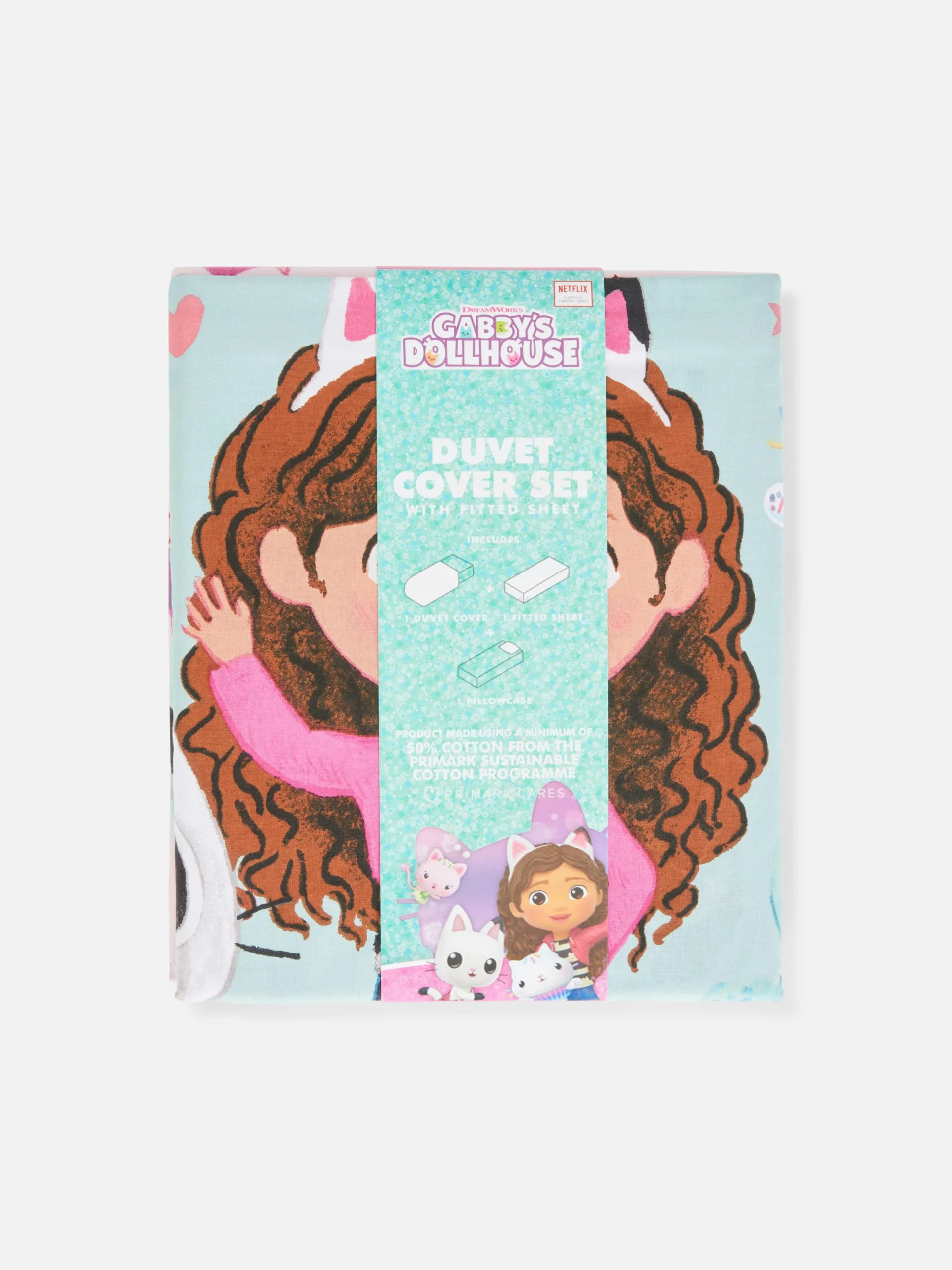 Housses De Couette Et Parures De Lit|Primark Parure De Lit Multicolore Gabby Et La Maison Magique Rose