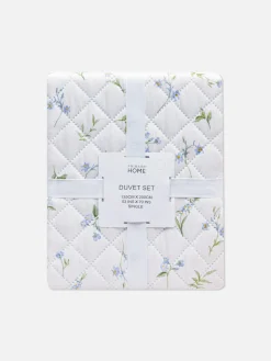 Housses De Couette Et Parures De Lit|Primark Parure De Lit Simple En Pinsonic à Petites Fleurs Bleu