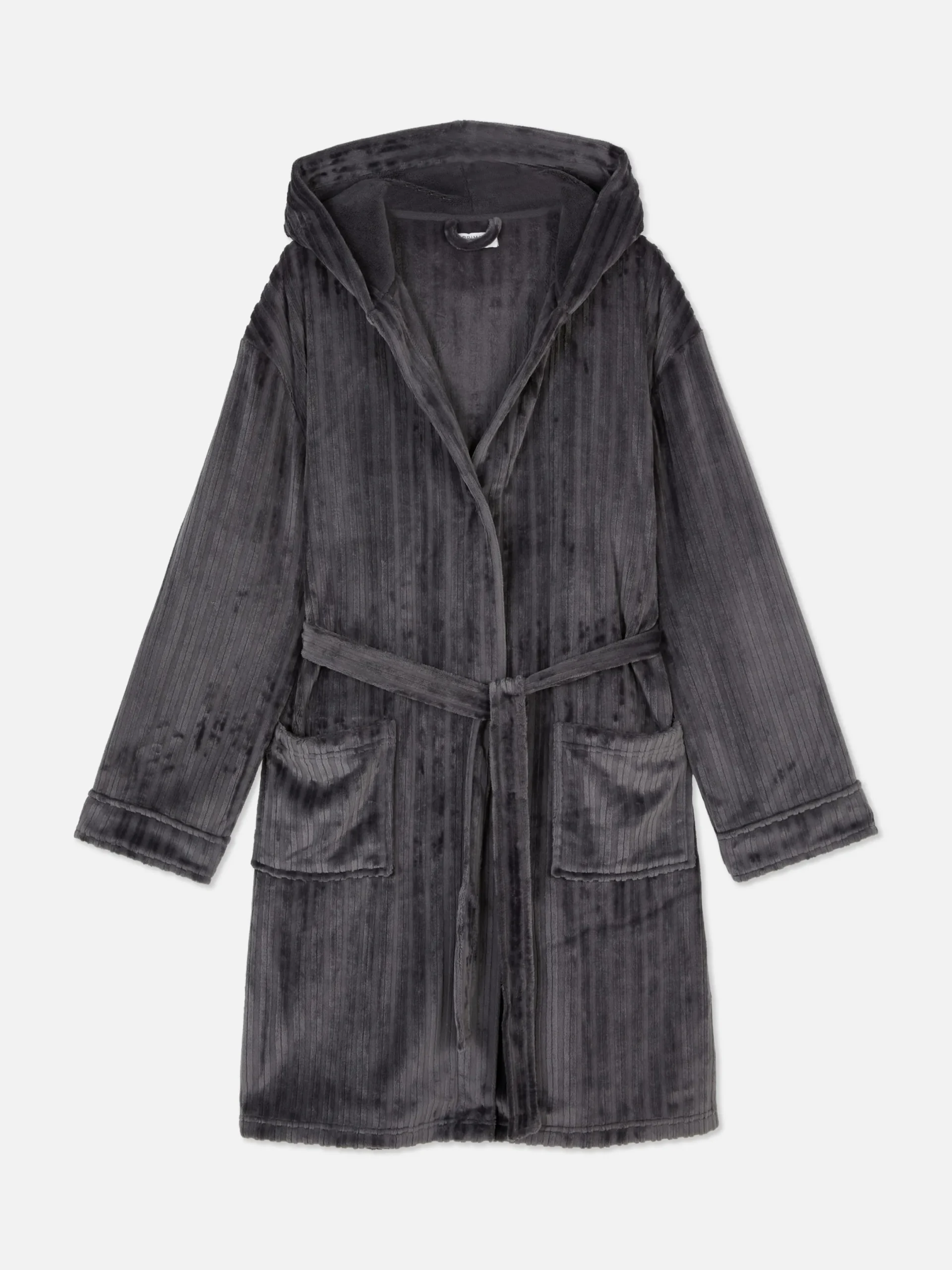 Pyjamas|Primark Peignoir à Rayures Effet Dévoré Anthracite