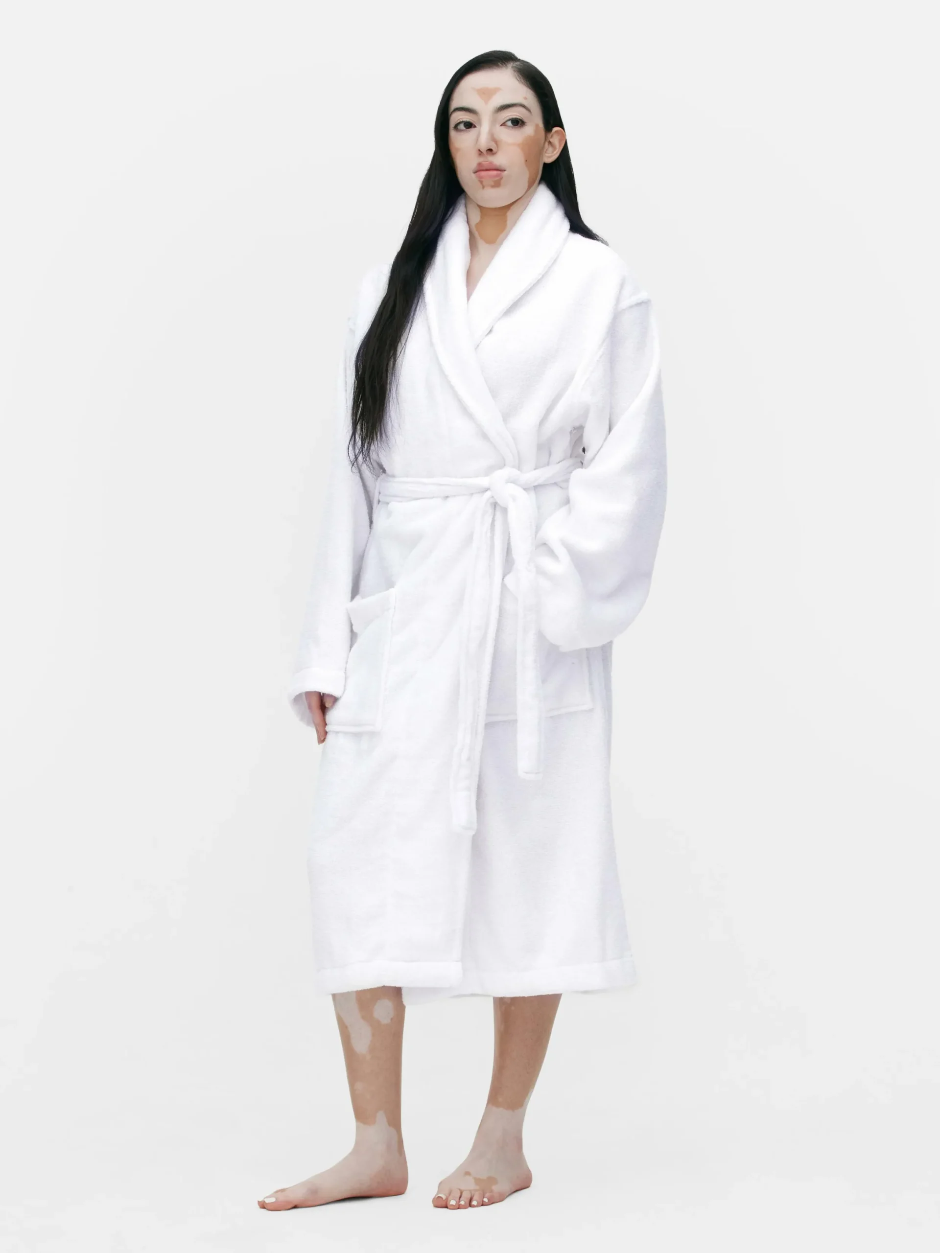 Peignoirs|Primark Peignoir De Spa En Tissu-éponge Coton Blanc