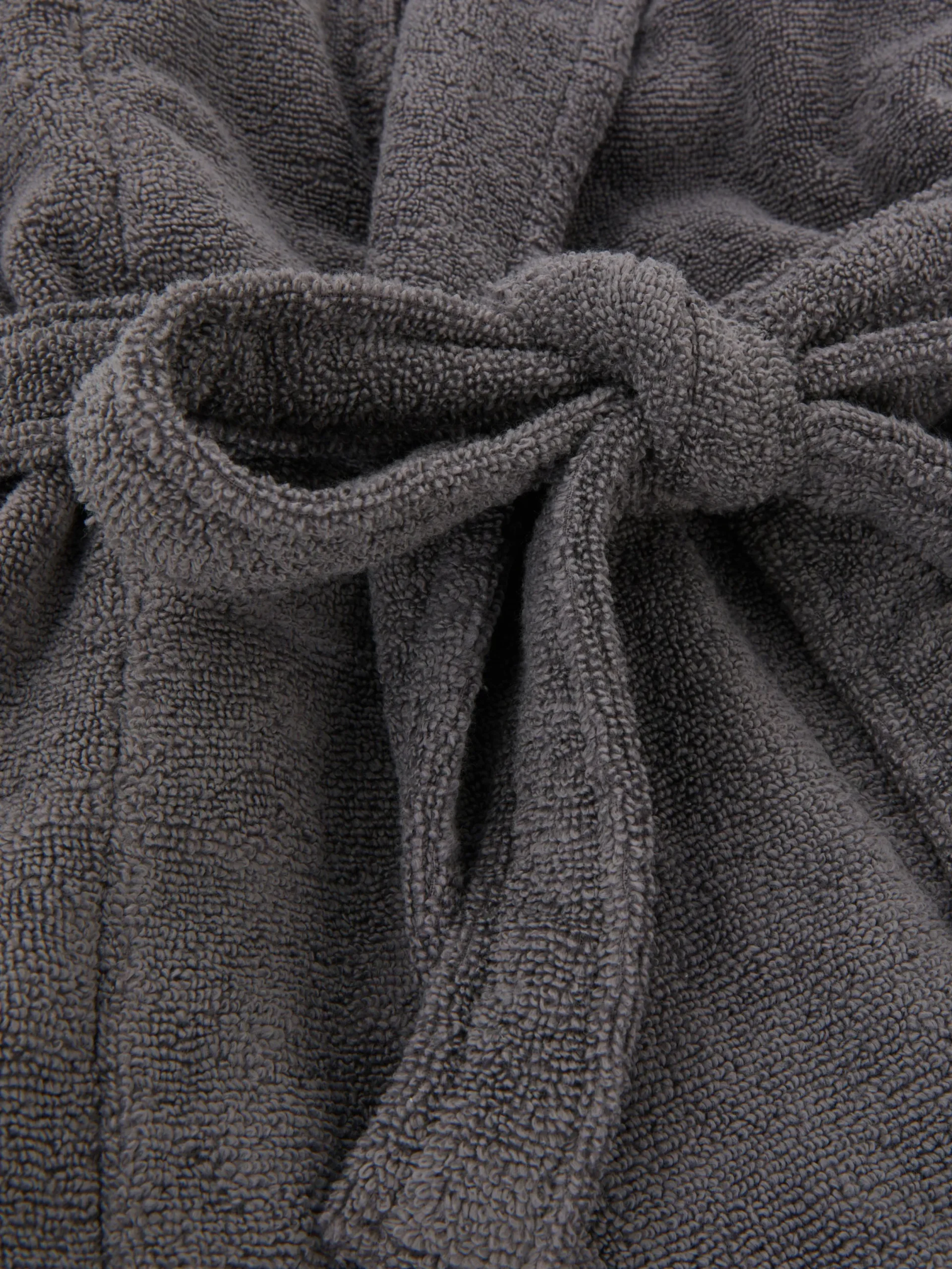 Peignoirs|Primark Peignoir De Spa En Tissu-éponge Coton Anthracite