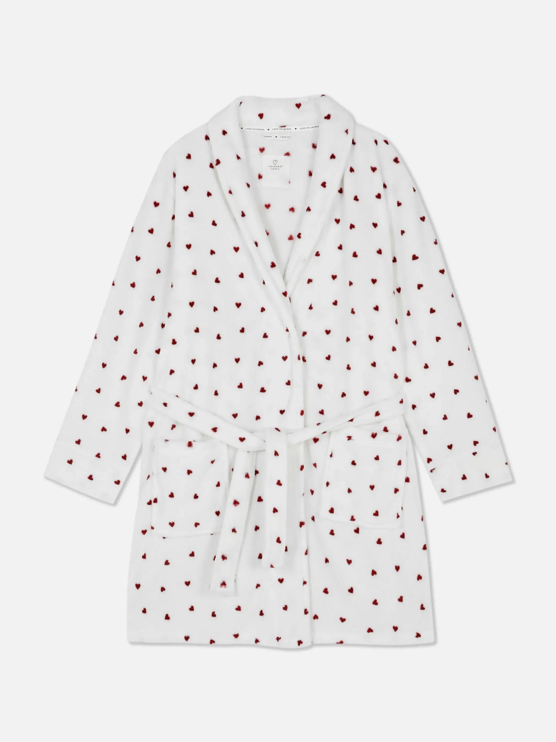 Peignoirs|Primark Peignoir Duveteux à Motifs Ivoire