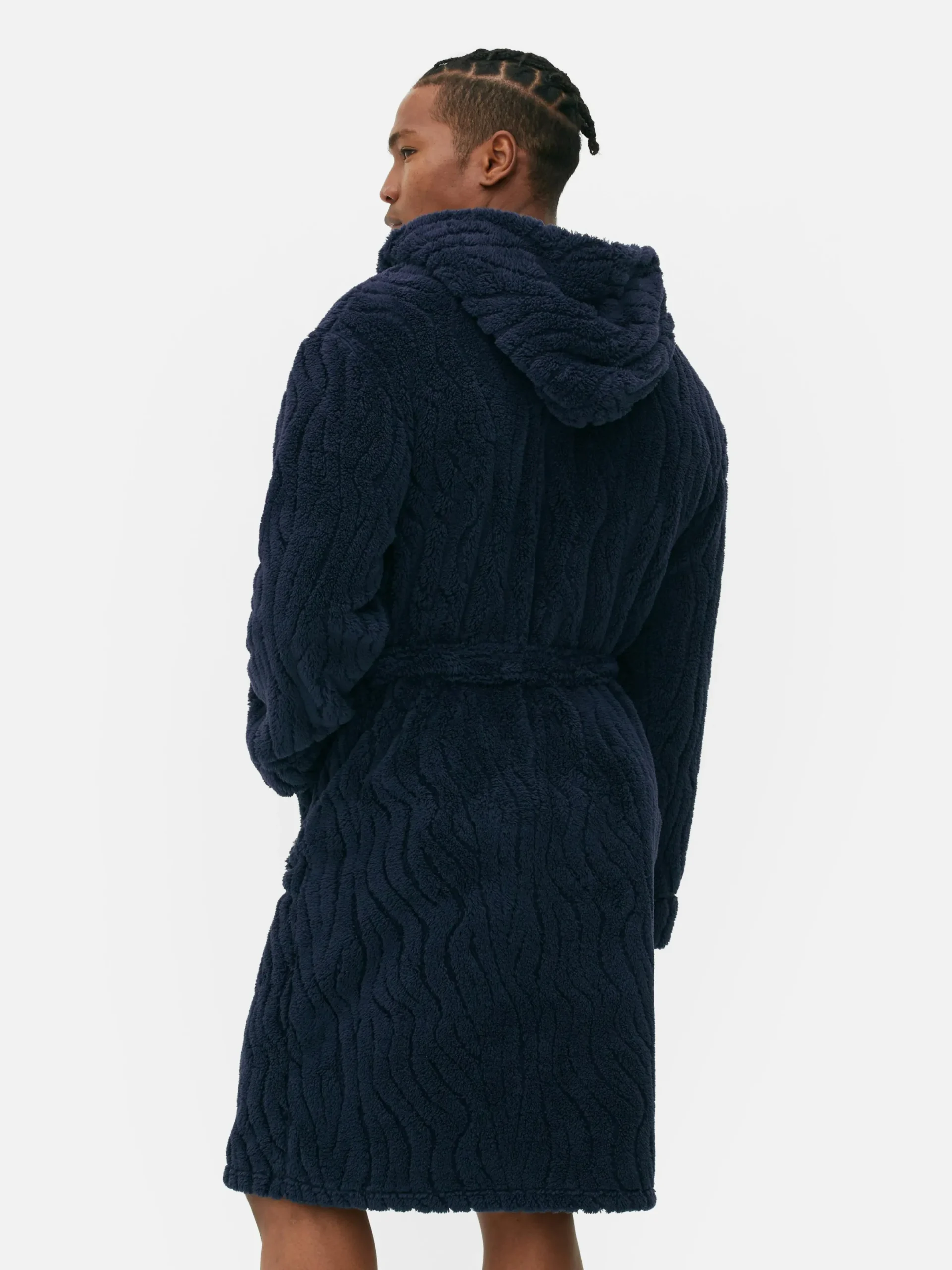 Pyjamas|Primark Peignoir En Molleton Texturé Bleu marine