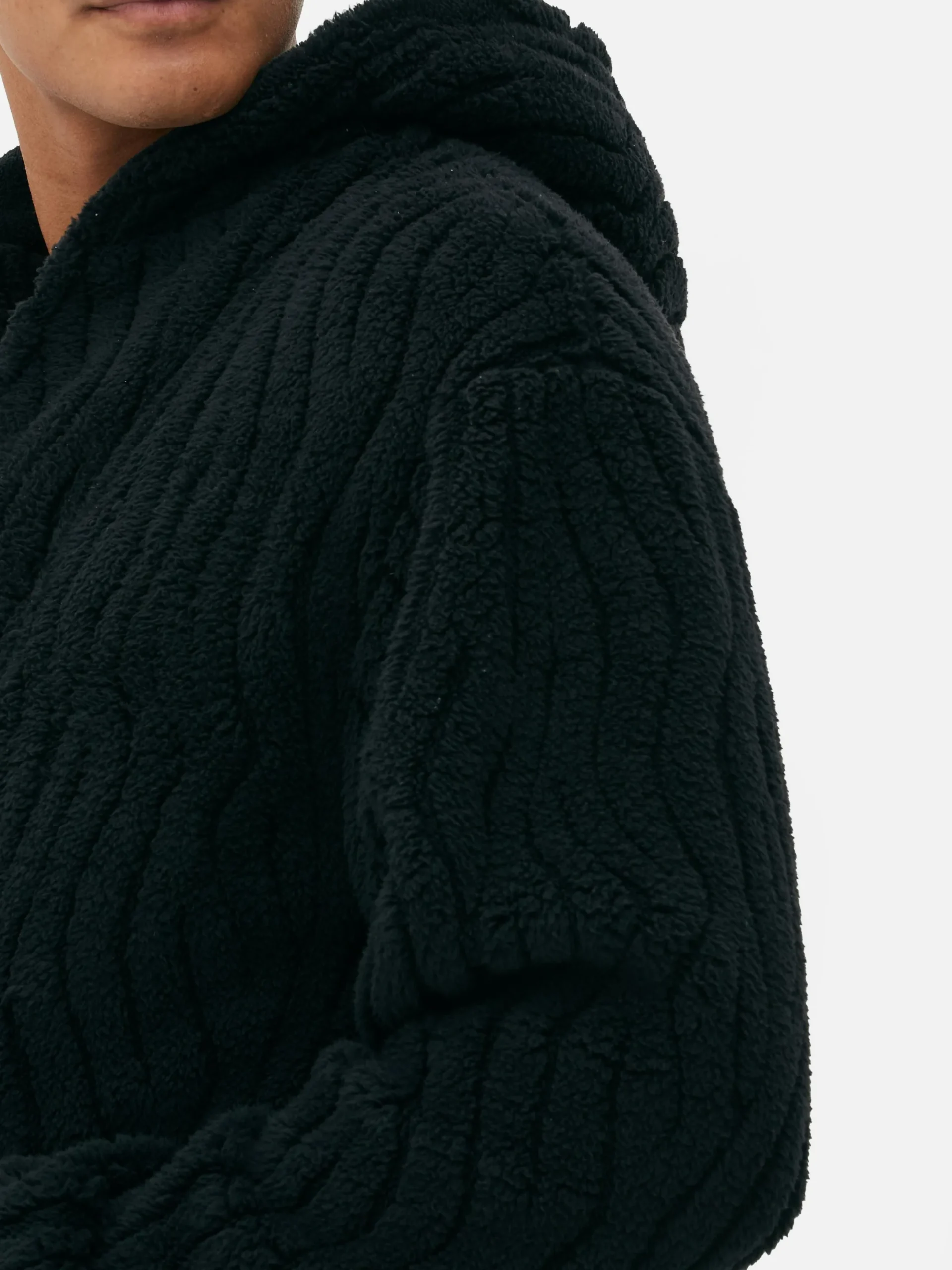 Pyjamas|Primark Peig En Molleton Texturé Noir