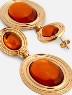 Bijoux|Primark Pendants D'oreilles En Fausses Pierres Précieuses Rita Ora Jaune