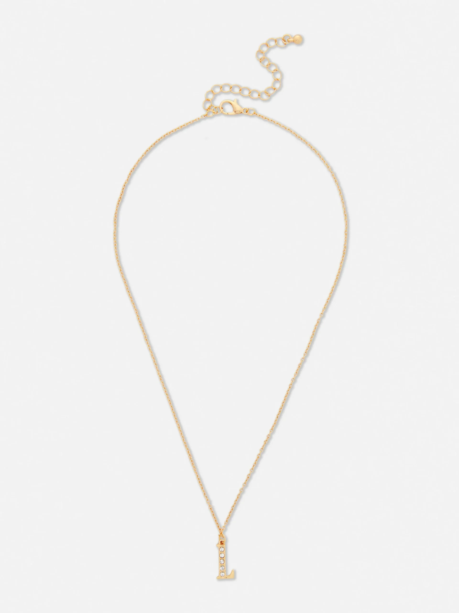 Bijoux|Primark Pendentif à Initiale Et Strass Jaune
