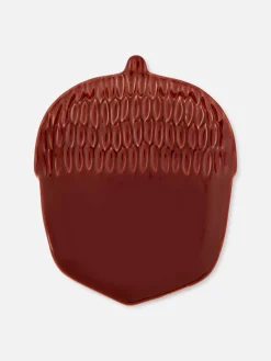 Déco Et Friandises D'Halloween|Tout Halloween|Primark Petite Assiette En Forme De Gland Marron