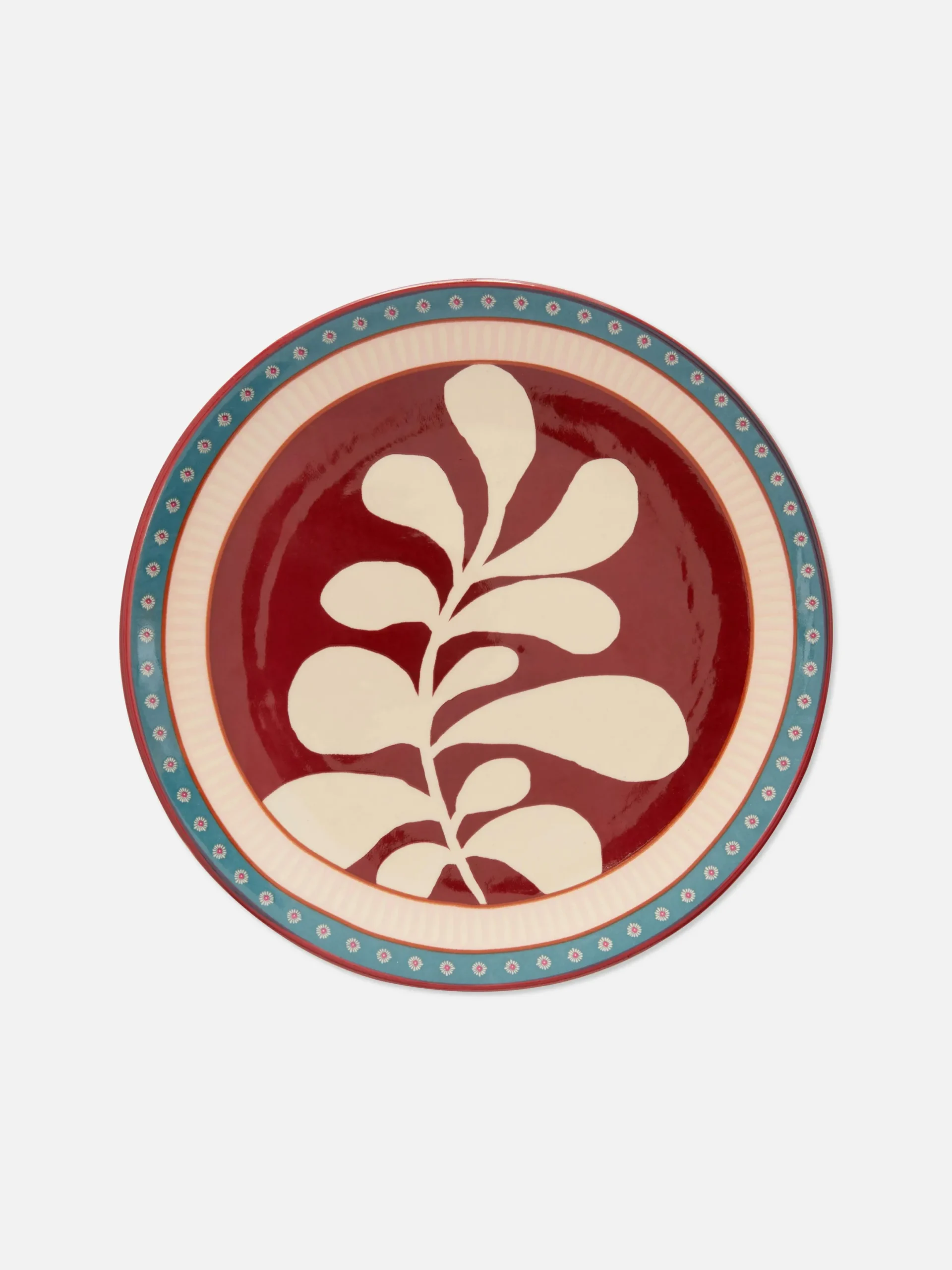 Assiettes, Bols Et Plats|Primark Petite Assiette Florale Stylisée Bordeaux