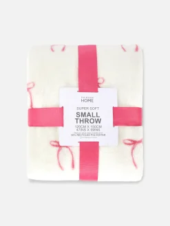 Couvertures Et Jetés De Lit|Primark Petite Couverture à Imprimé Nœud Rose