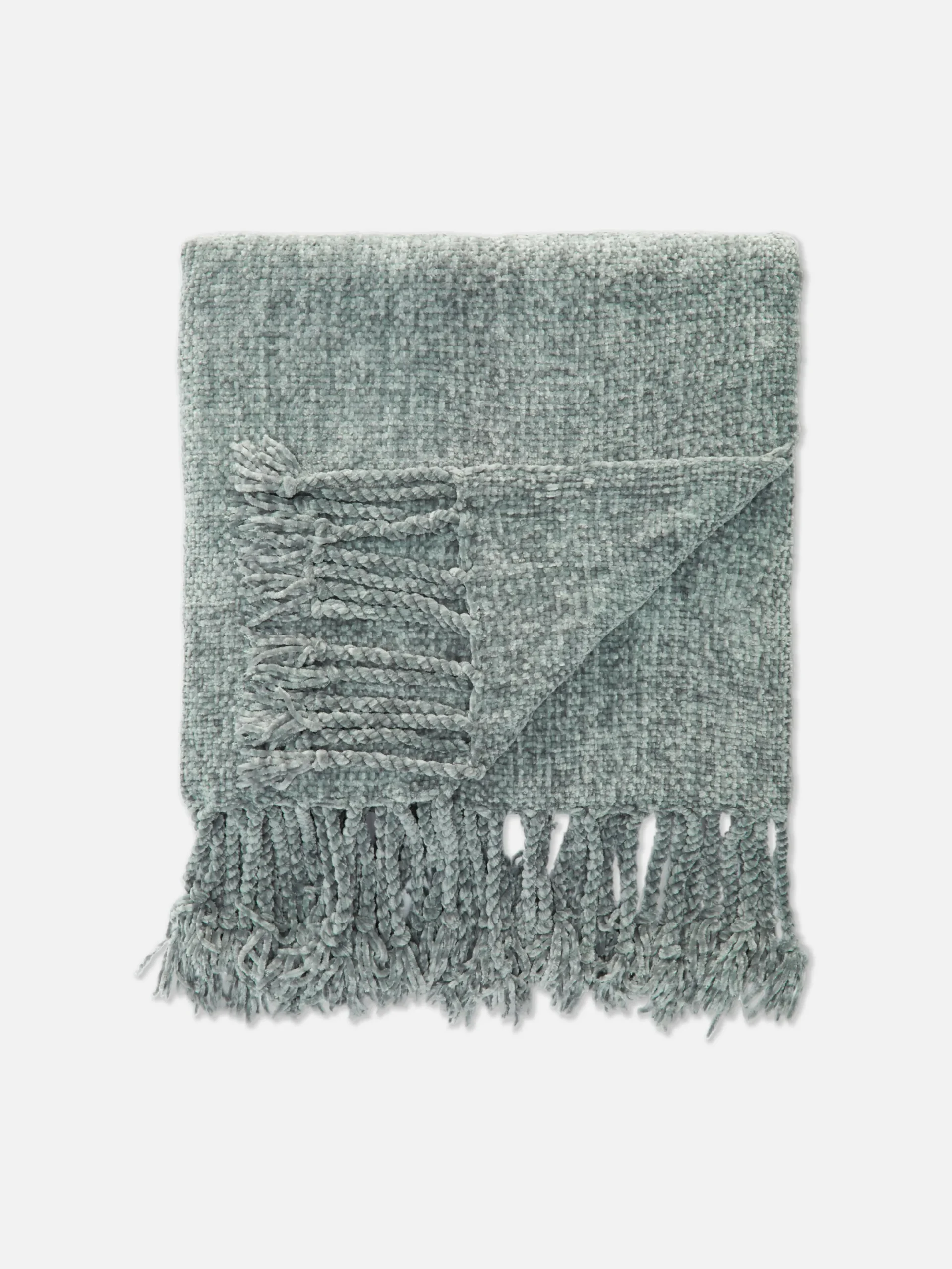 Couvertures Et Jetés De Lit|Primark Petite Couure En Chenille à Pampilles Vert