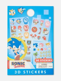 Loisirs Creatifs|Primark Pochette De 50 Autocollants Sonic Le Hérisson Bleu