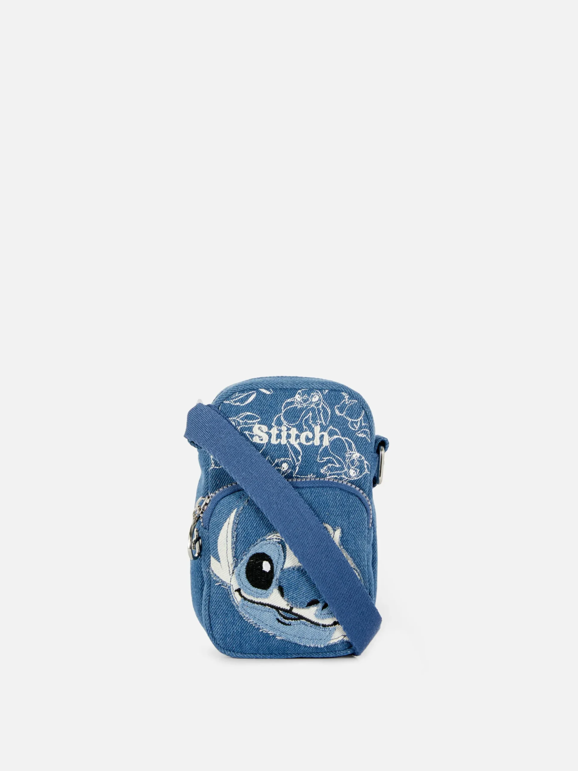 Sacs Et Porte-Monnaie|Denim|Primark Pochette De Téléphone En Denim Disney Lilo & Stitch Bleu