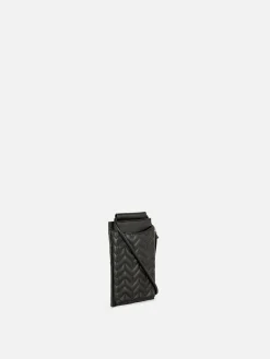 Sacs Et Porte-Monnaie|Primark Pochette Pour Téléphone Zippée Et Matelassée à Chevrons Noir