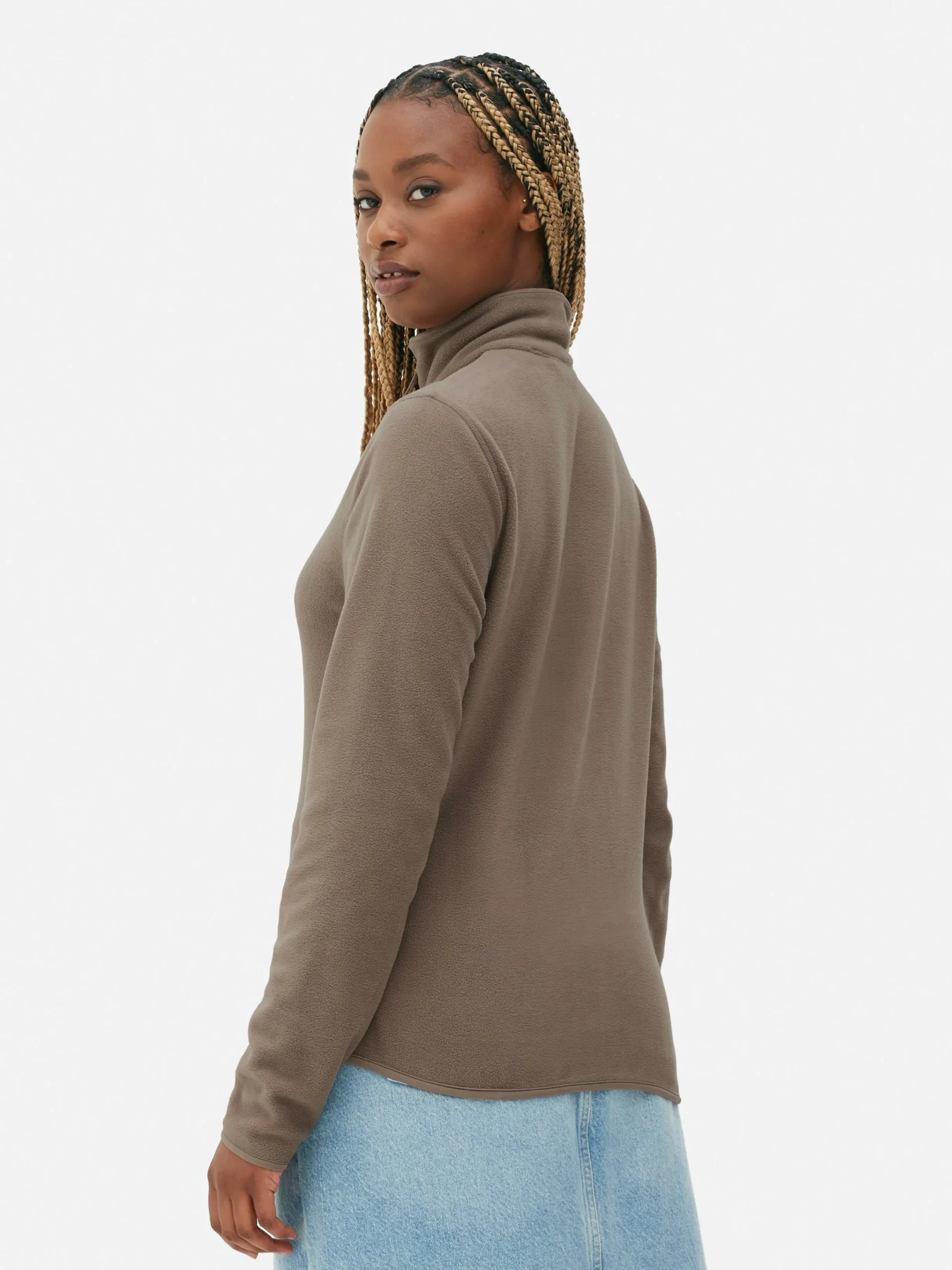 Pulls Et Gilets|Primark Polaire à Col Zippé Taupe