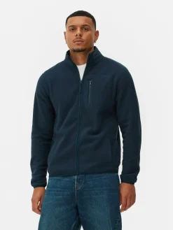 Manteaux Et Vestes|Primark Polaire Zippée à Col Cheminée Bleu marine