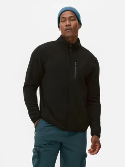 Manteaux Et Vestes|Primark Polaire Zippée à Col Cheminée Noir