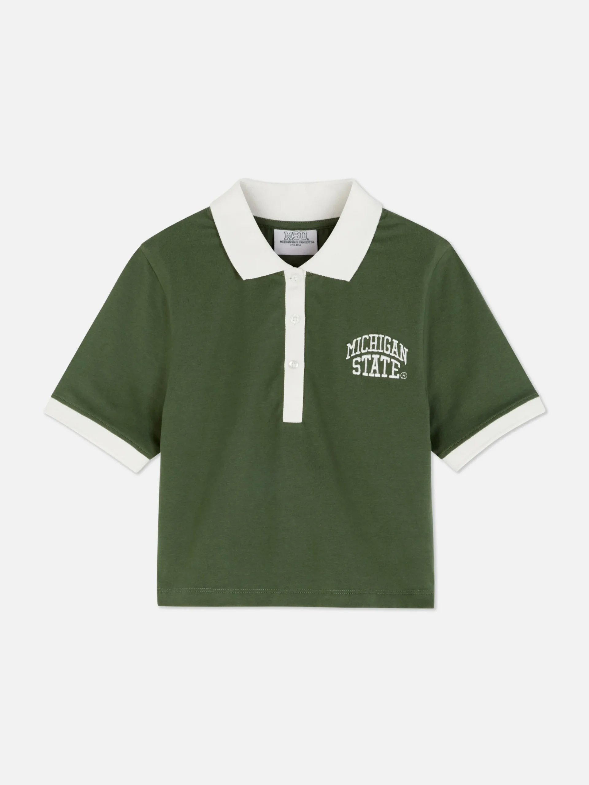 Hauts Et T-Shirts|Primark Polo Court Michigan State Vert
